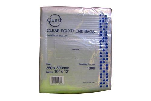 Clear Polythene Food Bags 10x12" /25.4x30cm