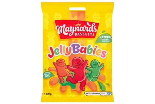 Maynards Bassetts Jelly Babies Sweets Bag 165g