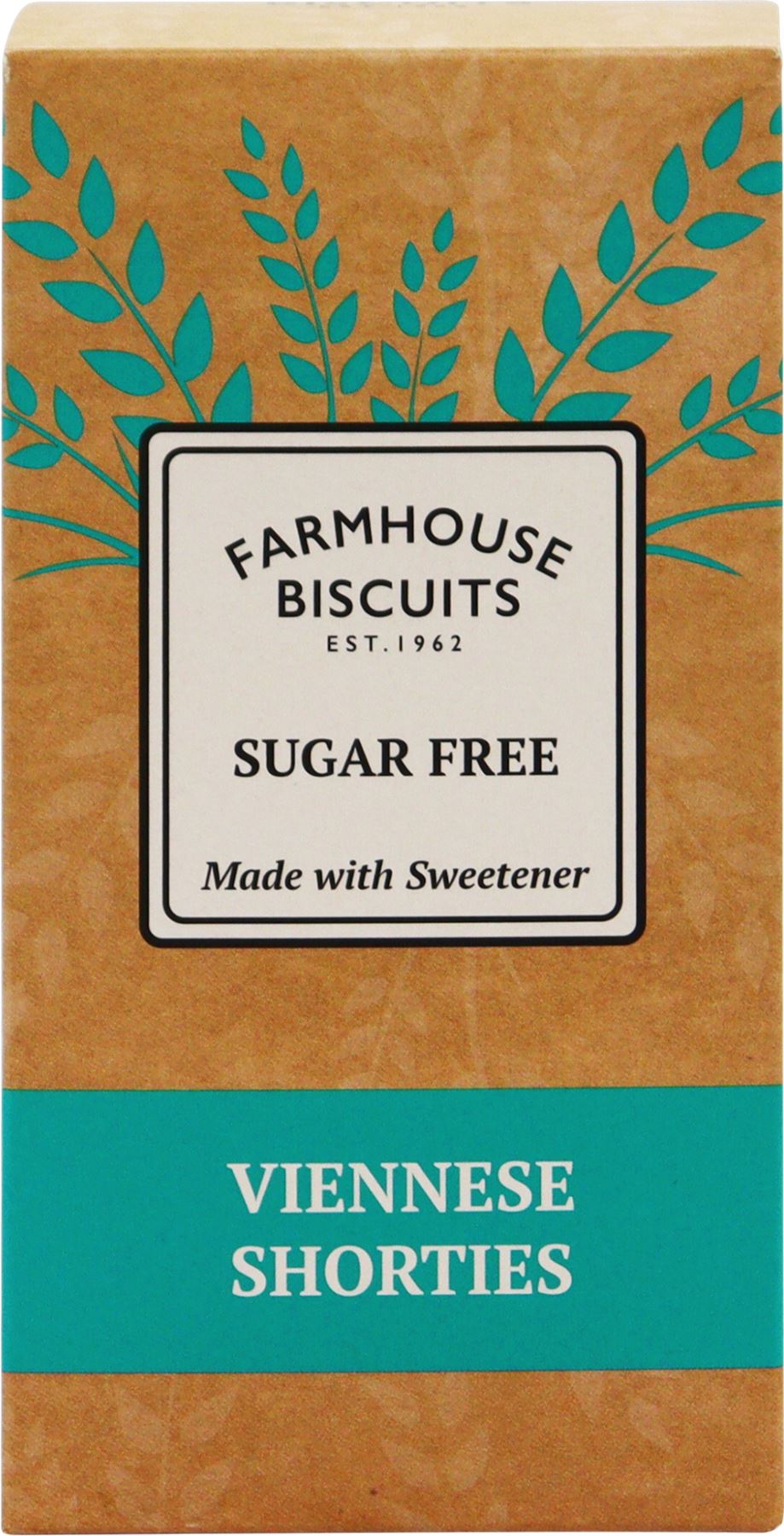 FARMHOUSE BISCUITS Sugar Free Viennese Shorties 150g - 1 Case