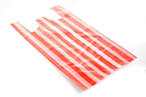 Candy Stripe Vest Carrier Bag 27.9x43.1x53.3cm