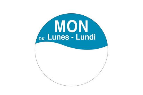 Permanent Label 'Monday'