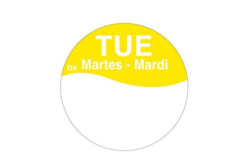 Permanent Label 'Tuesday'