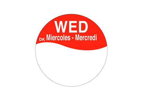 Permanent Label 'Wednesday'