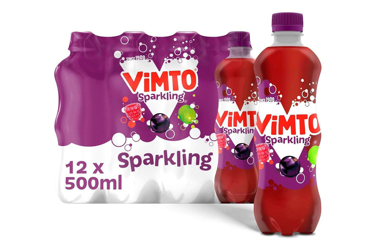 Vimto Fizzy Mixed Fruit Juice Drink 500ml