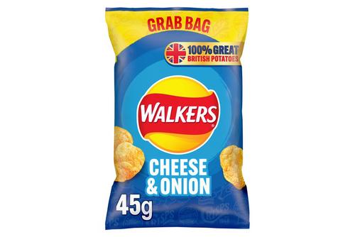 Walkers Cheese & Onion Crisps 45g