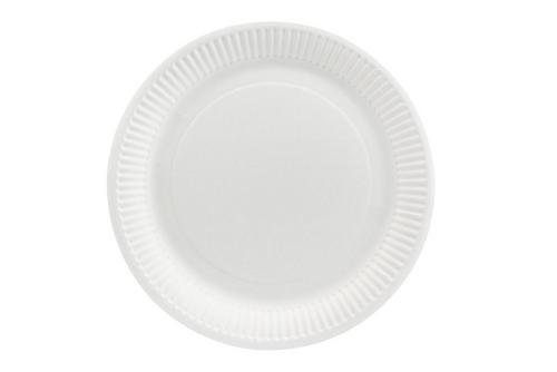 Uncoated White Paper Plates 9.2" / 23cm