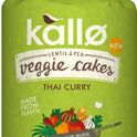 KALLO Lentil & Pea Veggie Cakes - Thai Curry 122g