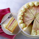 Mademoiselle Desserts Rhubarb & Custard Cake (Case of 1)