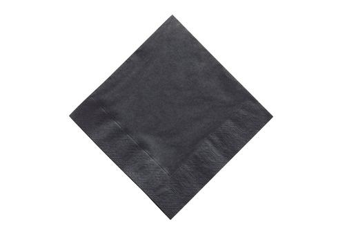 Duni Black Luncheon Napkins, 3 Ply, 33cm