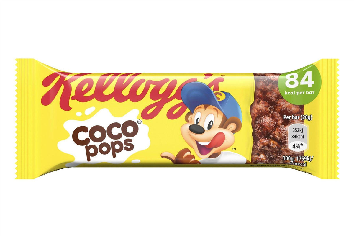 Kellogg's Coco Pops Cereal Snack Bars 25 x 20g