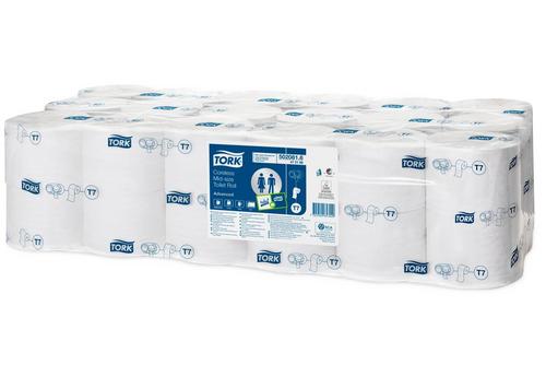 Tork Coreless Mid-size Toilet Roll, 2ply, 112m x36