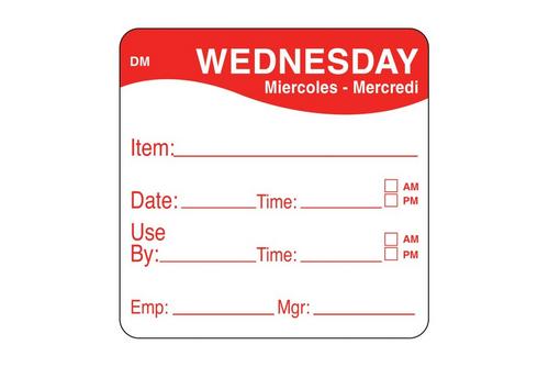 51mm Dissolvable Label 'Wednesday'