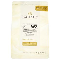 Callebaut White Chocolate W2 Callets (Case of 8)
