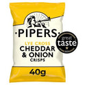 Pipers Lye Cross Cheddar & Onion Crisps