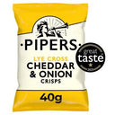 Pipers Lye Cross Cheddar & Onion Crisps (Case of 24)