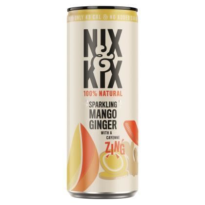 Nix & Kix Mango and Ginger 250ml can (Case of 12)