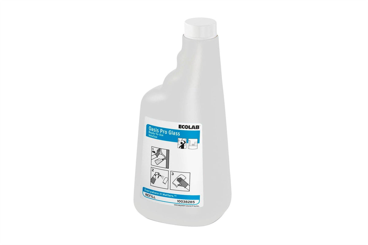 Ecolab Oasis Pro Glass Refill Bottle Empty (Case of 6)