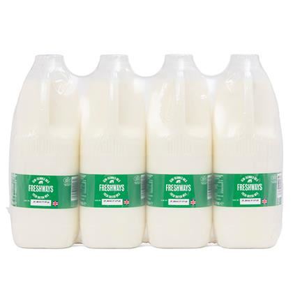Semi Skimmed Milk Bottle Red Tractor (Case of 4)