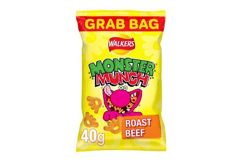 Walkers Monster Munch Roast Beef Snacks 40g