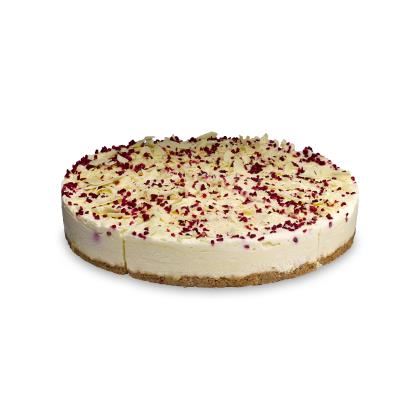 Premium Selection White Chocolate & Raspberry Cheesecake (Pre-cut) (Case of 1)