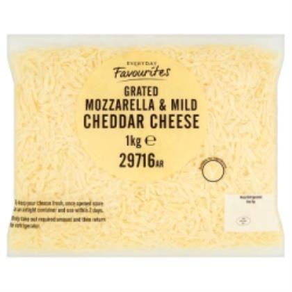 Everyday Favourites Grated Mozzarella & Mild Cheddar Mix