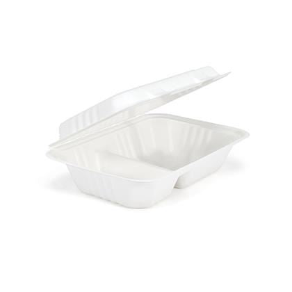 9 x 6in/245 x 155mm 2-comp Nourish moulded fibre clamshell