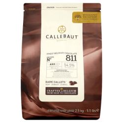 Callebaut Dark Chocolate 811 Callets (Case of 8)