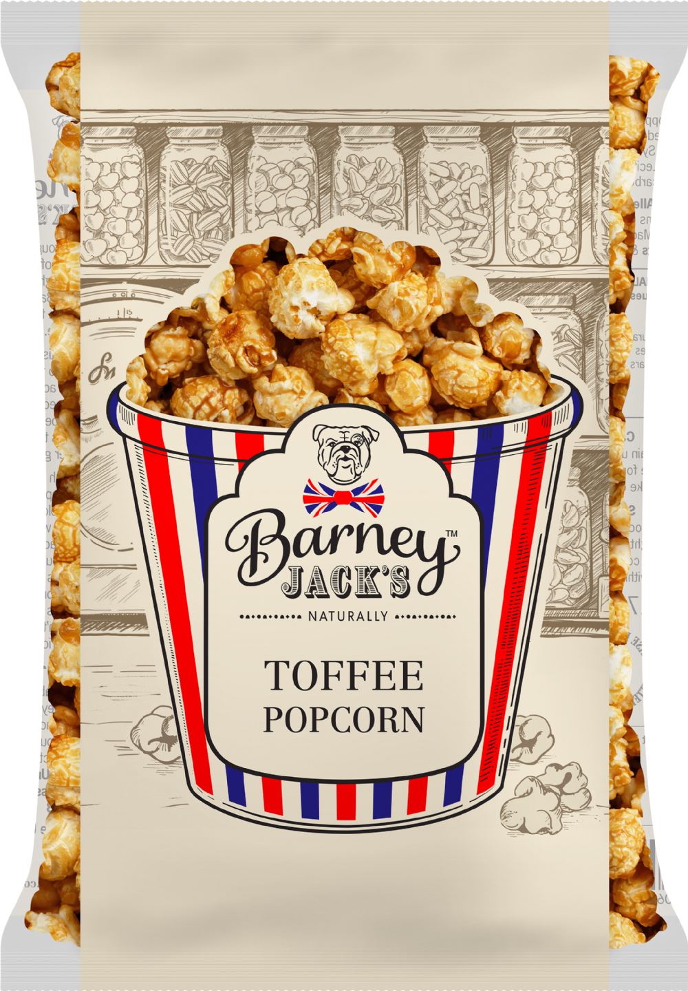 BARNEY JACK'S Toffee Popcorn 170g - 1 Case