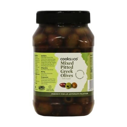 Cooks & Co. Mixed Pitted Greek Olives with Oregano (Case of 6)