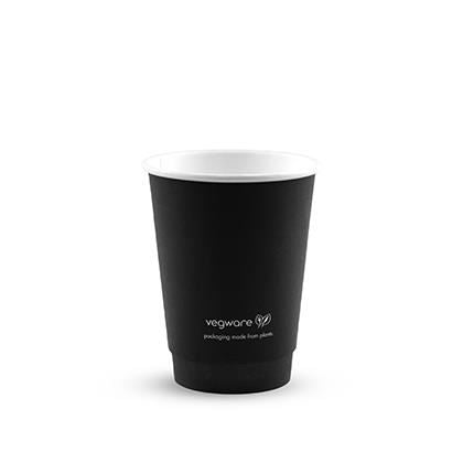 Black Double Wall Hot Cup 12oz (Case of 1)