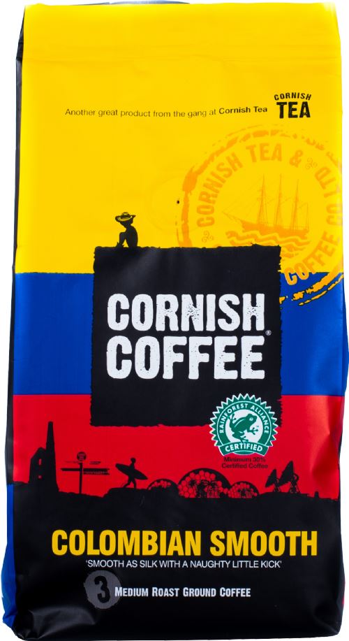 CORNISH TEA & COFFEE CO. Cornish Coffee - Colombian Smooth Ground Coffee 227g