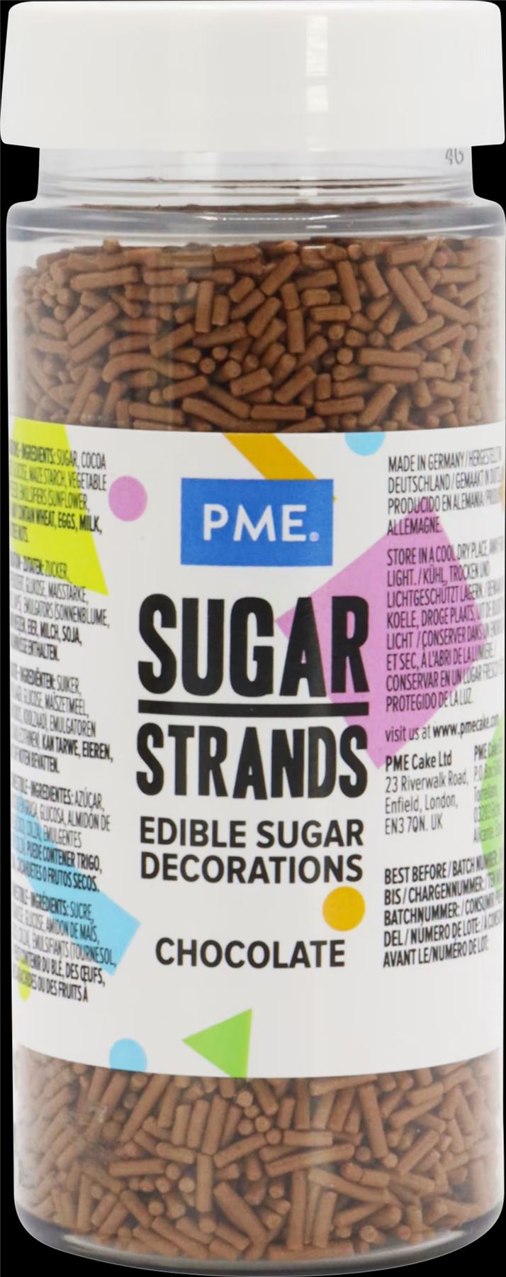PME CAKE Sugar Strands - Chocolate 80g