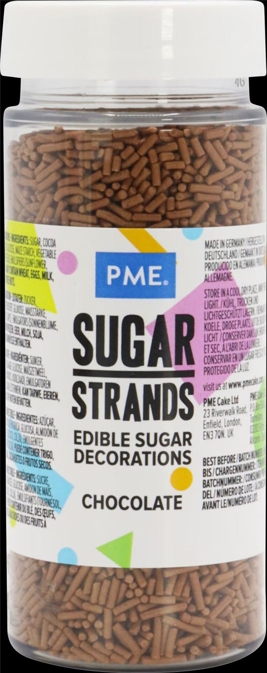 PME CAKE Sugar Strands - Chocolate 80g