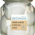 DRIVERS Free Range Pickled Eggs in Distilled Malt Vinegar 550g - 1 Case