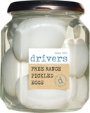 DRIVERS Free Range Pickled Eggs in Distilled Malt Vinegar 550g (Case of 6)