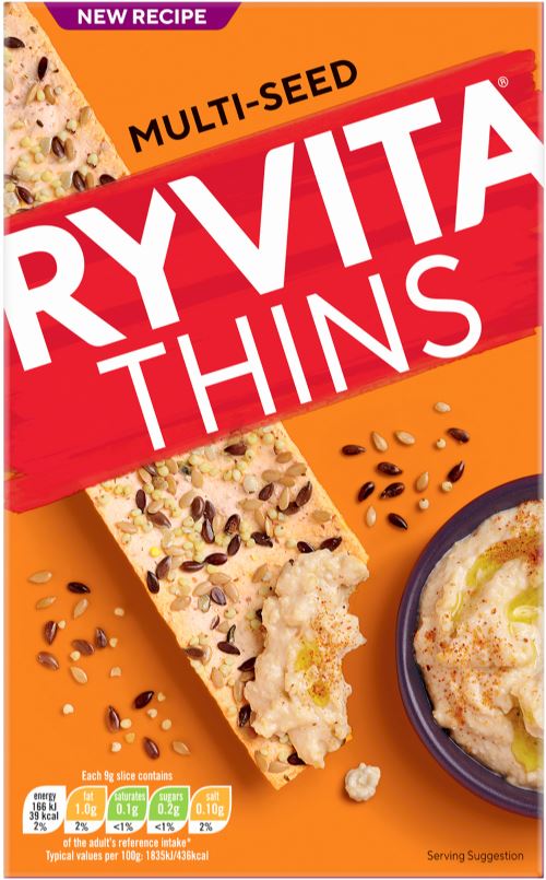 Ryvita Thins Multi Seed Flatbread Crackers 125g