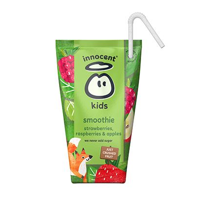 Innocent Kids Strawberry & Raspberry Smoothies Carton