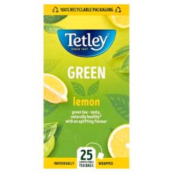 Tetley Green Tea & Lemon String & Tag envelope (Case of 6)