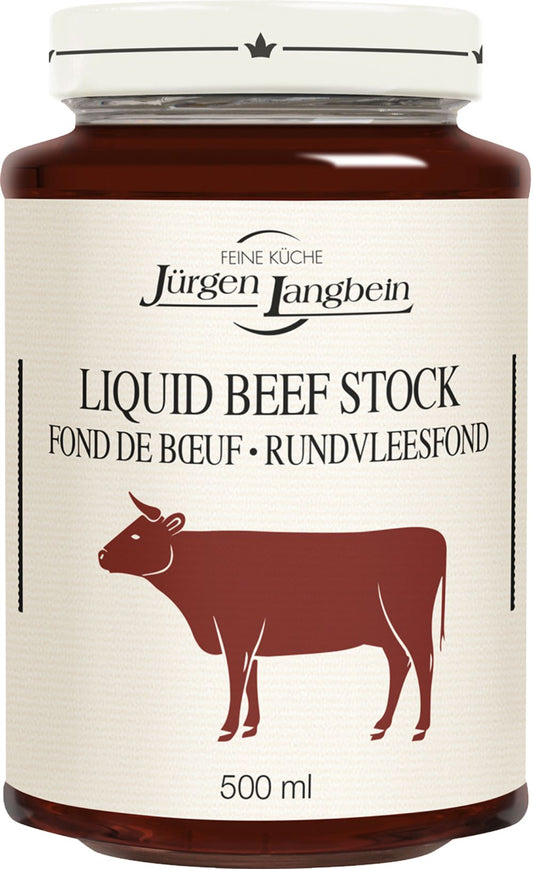 JURGEN LANGBEIN Liquid Beef Stock 500ml - 1 Case