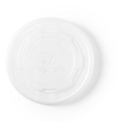 Flat CPLA Hot Lid Fits 12-32oz Containers