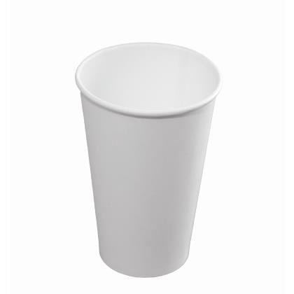 White Single Wall Hot Cup 16oz