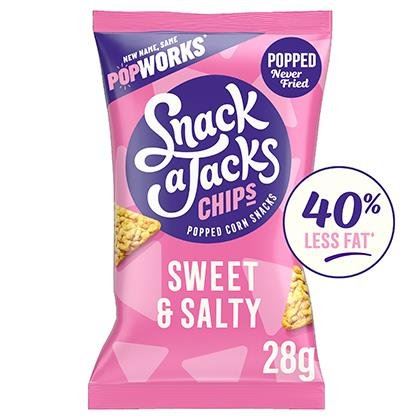 Snack a Jacks Sweet & Salty Chips Snacks Crisps (Case of 18)