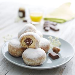Mini Chocolate Hazelnut Beignets