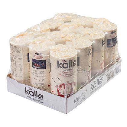 Kallo Organic Unsalted Rice Cakes 130g
