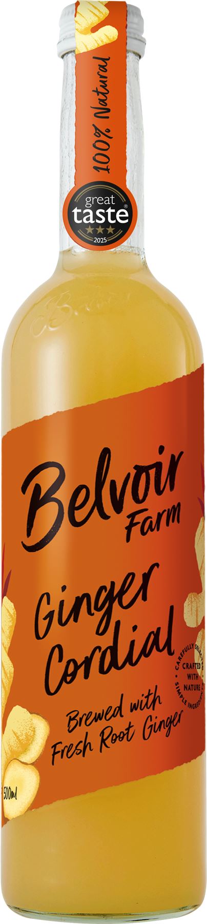 BELVOIR Ginger Cordial 500ml - 1 Case