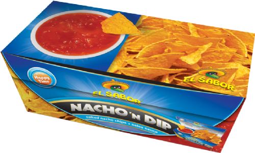 EL SABOR Nacho 'n Dip - Salted Nachos + Salsa Sauce 175g