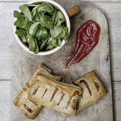 Phat Pasty Eat Better 4" Sausage Roll Red Tractor (Case of 80)