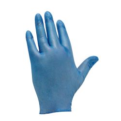 Workplace Solutions Powder Free Blue Vinyl Gloves Extra Large