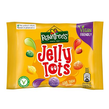 Rowntree's Jelly Tots Sweets Bag 42g (Case of 36)