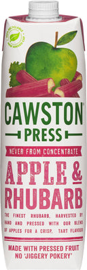 CAWSTON PRESS Apple & Rhubarb Juice 1L (Case of 6)